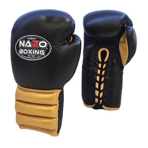16 oz black gold boxing gloves